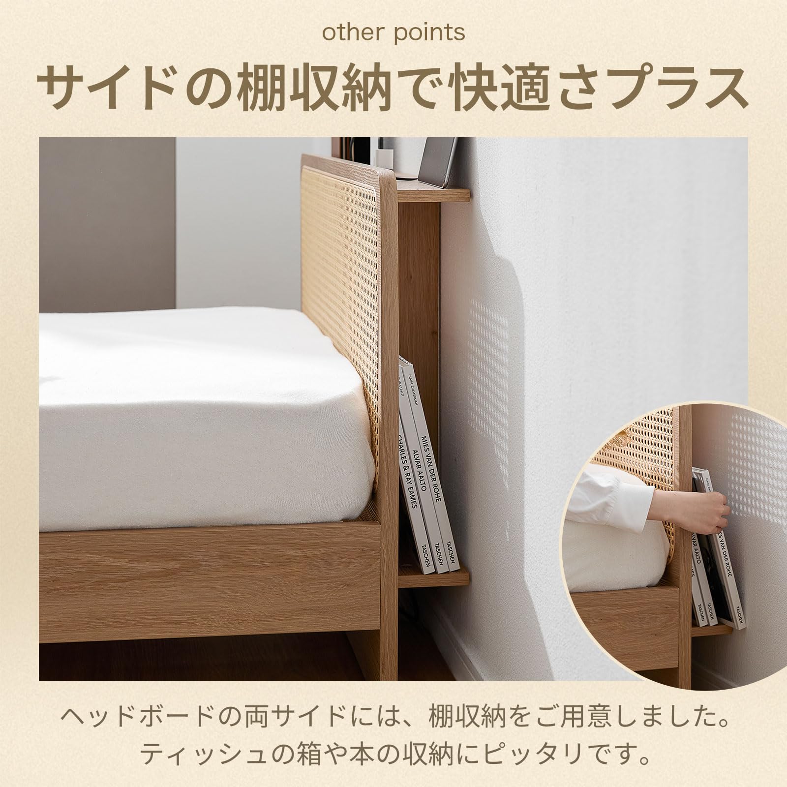 Amazon｜LOWYA ロウヤ ベッドフレーム SD セミダブル ロータイプ