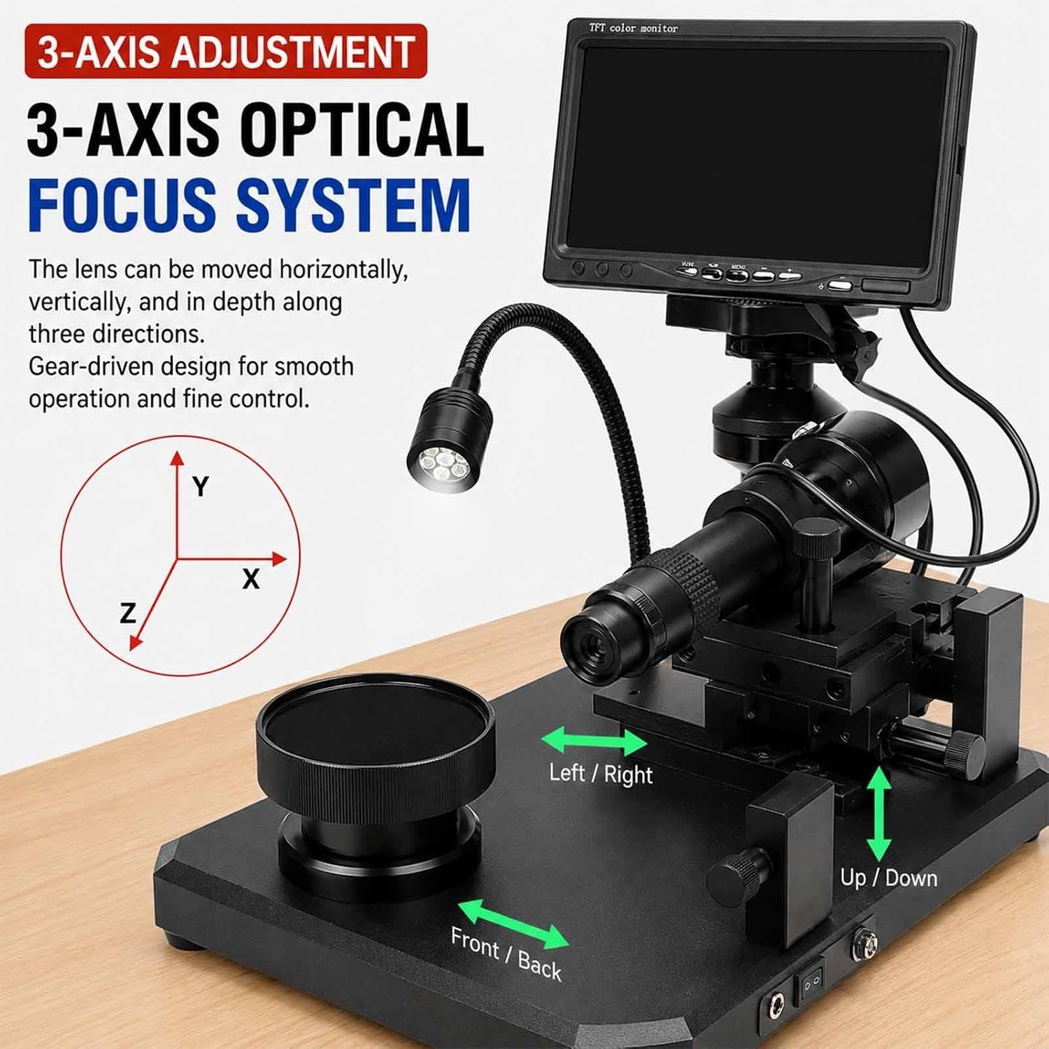 Diamond Girdle Microscope, 7Inch Digital Diamond Girdle Viewer, Gem Tester