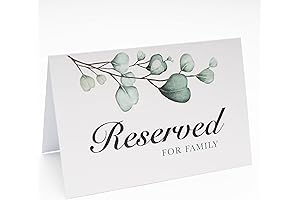 Reserved Table Signs Pack of 25 With Greenery Watercolor Design