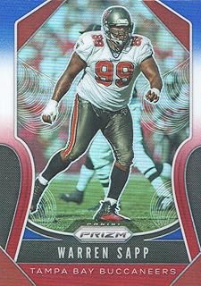 2019 Panini Prizm Football Red White & Blue Parallel #296 Warren Sapp