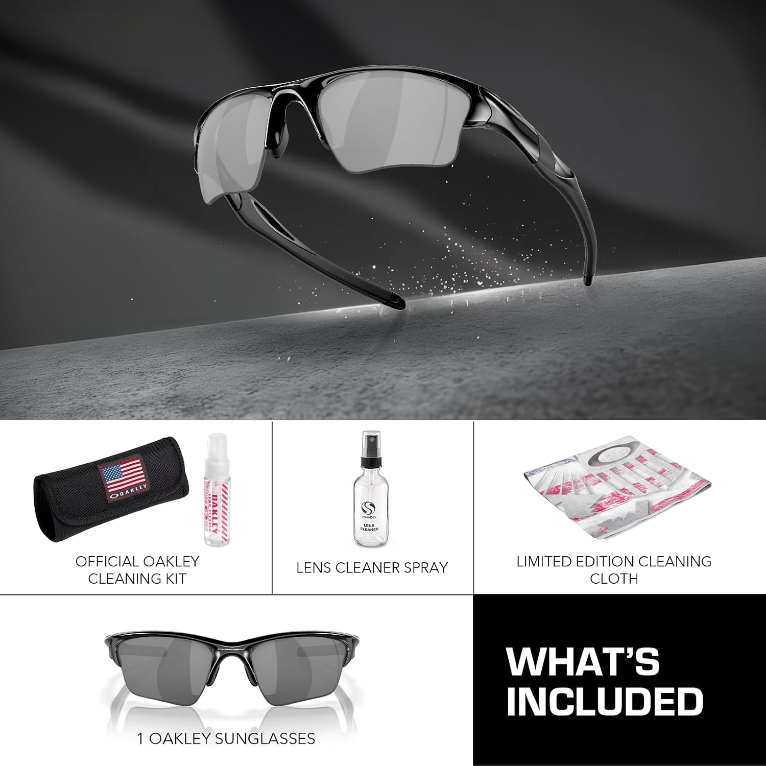 Oakley HALF JACKET 2.0 XL OO9154 Rectangle Shape Sunglasses With Official Eyewear Kit