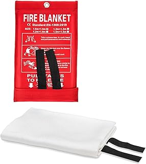 SANTALON Emergency Fire Blanket | Flame Retardant Safety Blanket for Home Kitchen School Grill Car Office &amp; Warehouse | Fi...