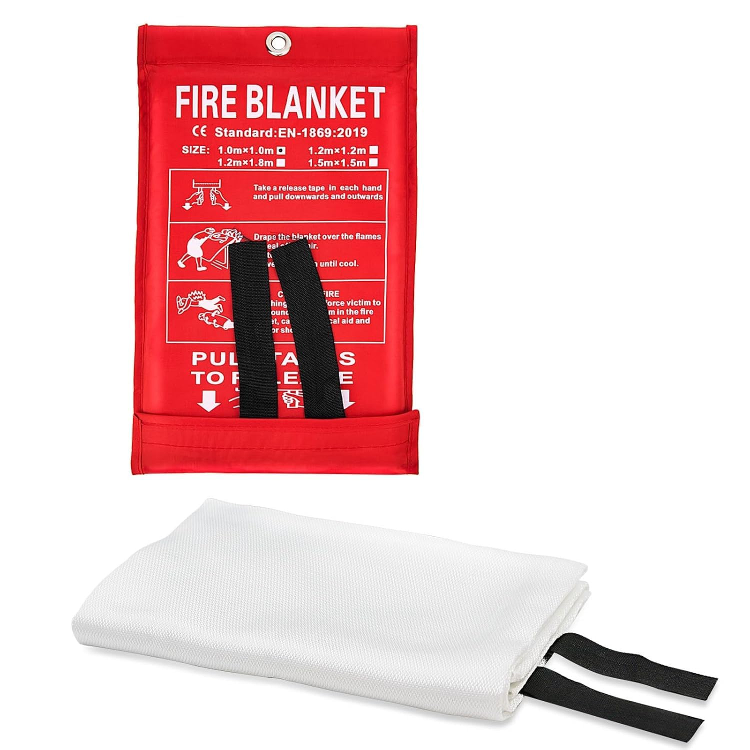 SANTALON Emergency Fire Blanket | Flame Retardant Safety Blanket for Home Kitchen School Grill Car Office & Warehouse | Fi...