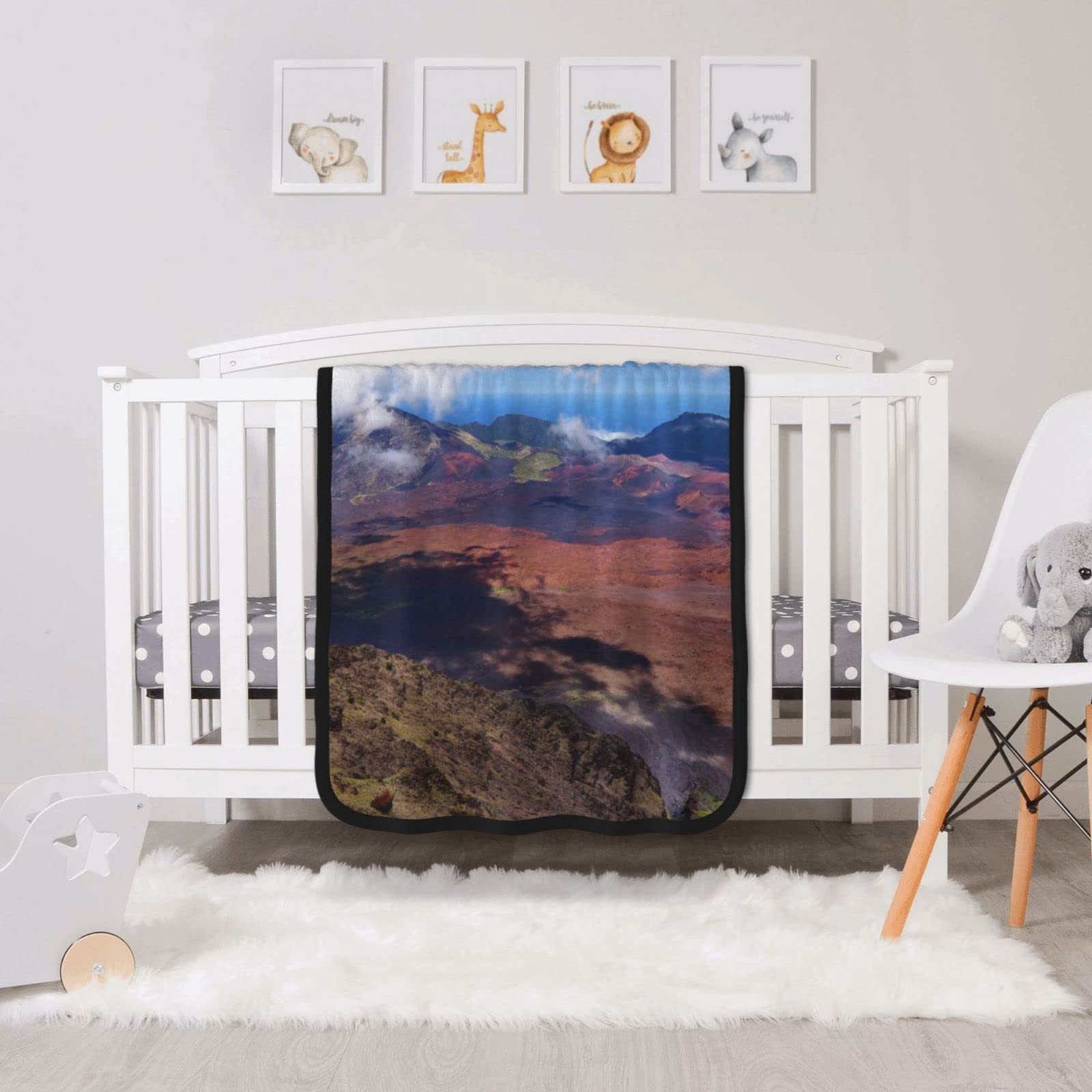 Couverture flanelle nuages durable et haut de gamme pour lit et canapé