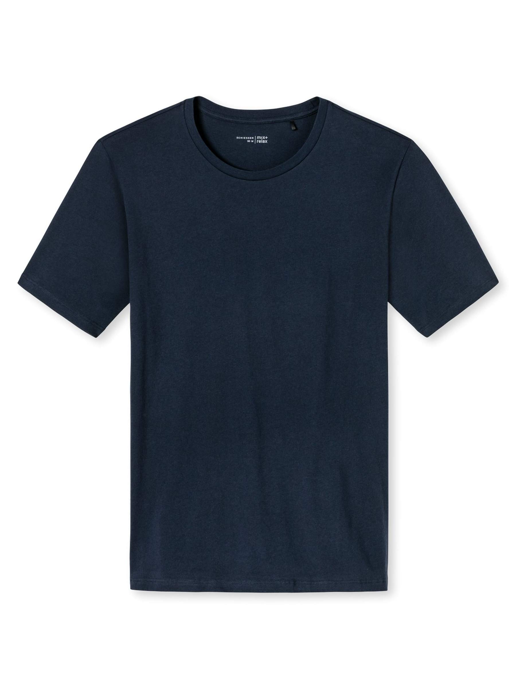Schiesser Herren Schlafanzugoberteil T-Shirt Rundhals - 163832