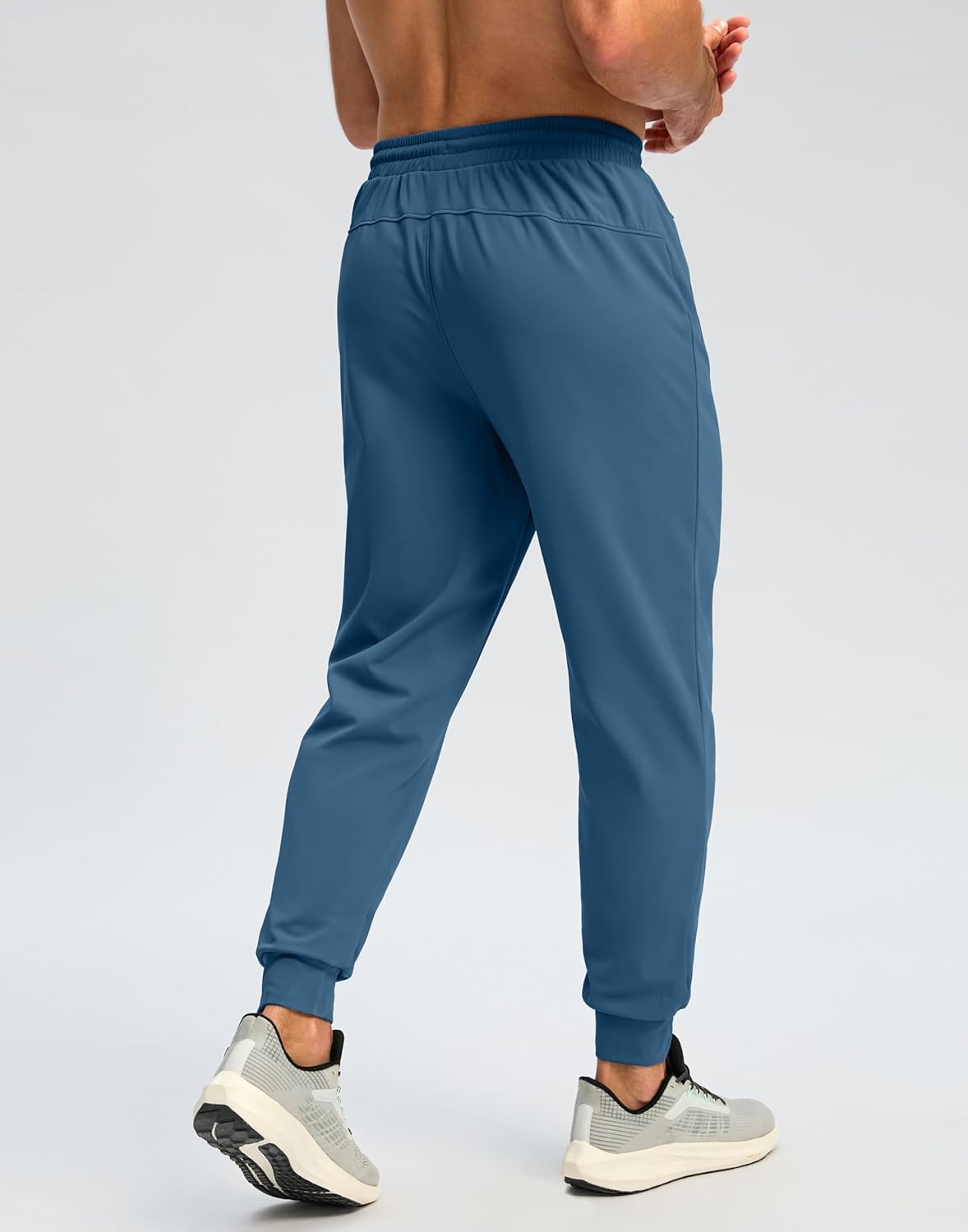 Pudolla Men's Fleece Lined Joggers Sweatpants with Zipper Pockets Winter Warm Pants for Men Running Workout Gym Athletic - Image 4