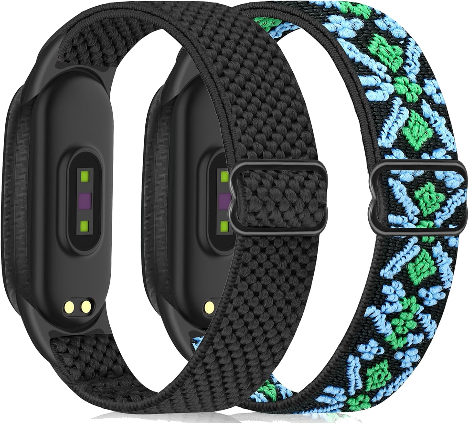 Wigento Smartwatch-Armband Für Samsung Galaxy Watch 8 / 8 Classic Elastische Nylon Arm Band Beige Elastisches Nylonband Im Ethno Look S0qes08h