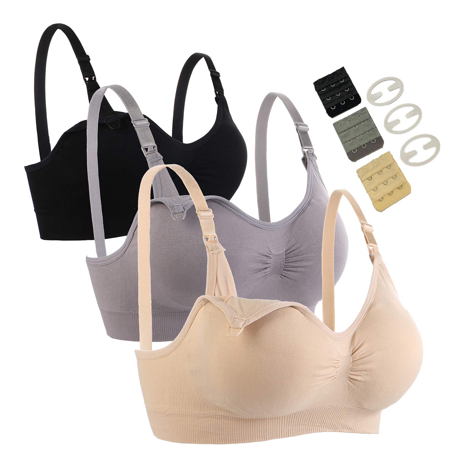 3 Pack Nursing Bra for Woman Seamless Breastfeeding Bras