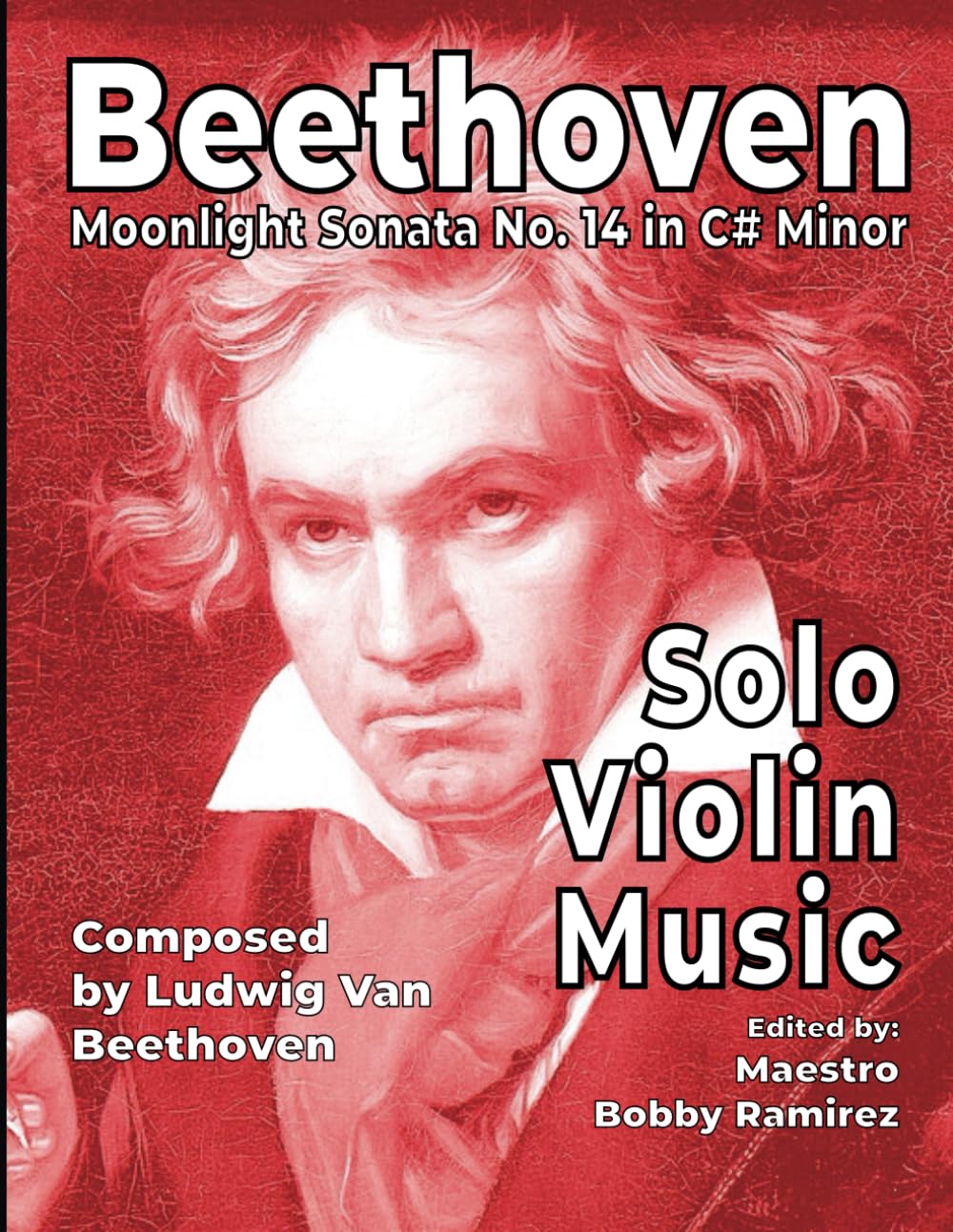Beethoven Moonlight Sonata No. 14 in C# Minor: Solo Violin Music