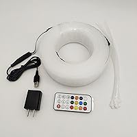 Vista 6 de Kit de luces LED de malla de fibra óptica para techo, pared, fiesta, decoración de Halloween, red de fibra óptica de plástico, ilumina árboles