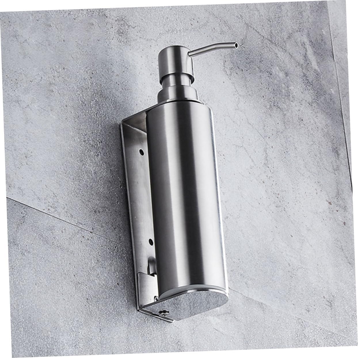 Stainless Steel Bathroom Soap Dispenser Wall Mount Pressure Pump Liquid Soap Holder for Shampoo Shower Gel for Home and Hygiene
