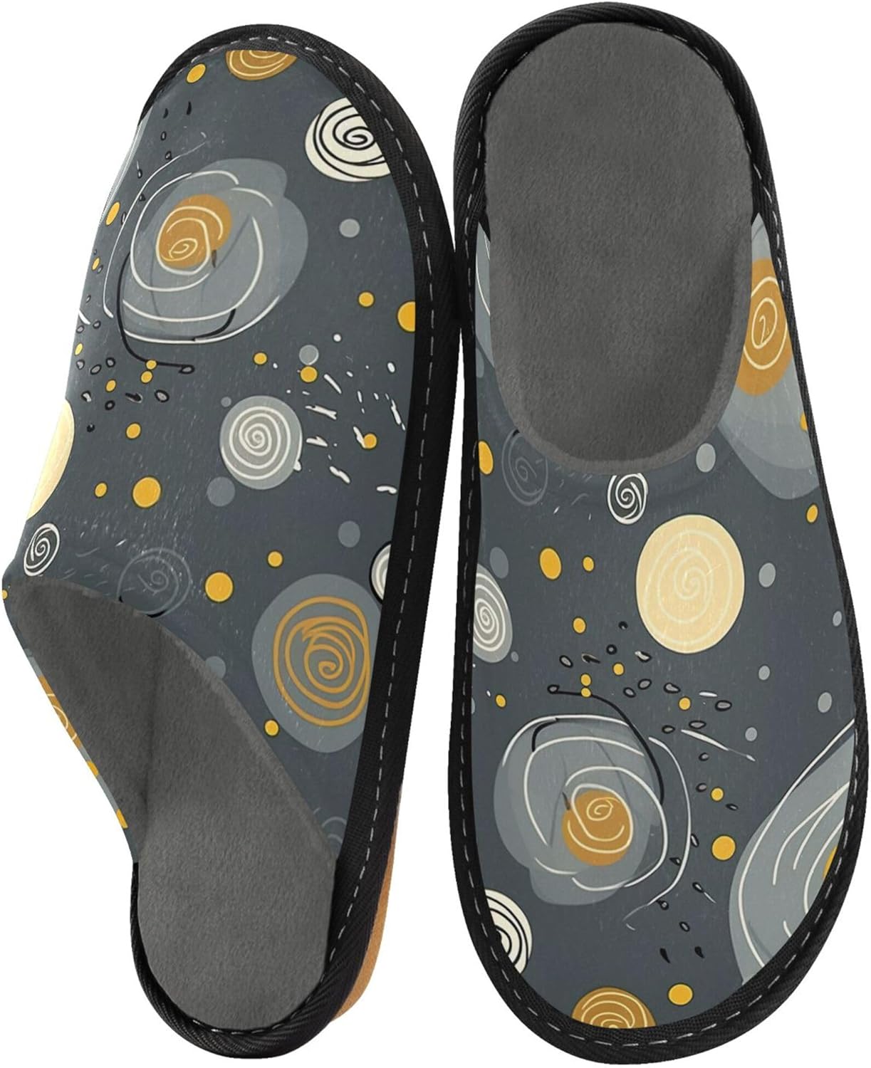 Boho Bohemia House Slippers – Cozy Fuzzy Slippers for Guests, Washable & Disposable, Perfect for Shoeless Home, Spa & Hotel Use A111042