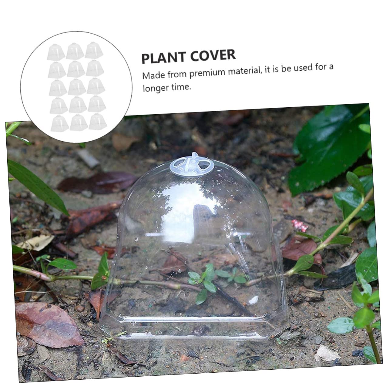 INOOMP 60stücke Teiliges Transparentes Pflanzendom-gewächshaus Mit Luftventil Idealer Pflanzenschutz Für Verschiedene Wetterbedingungen Praktisches Gartenwerkzeug Für Kleinere