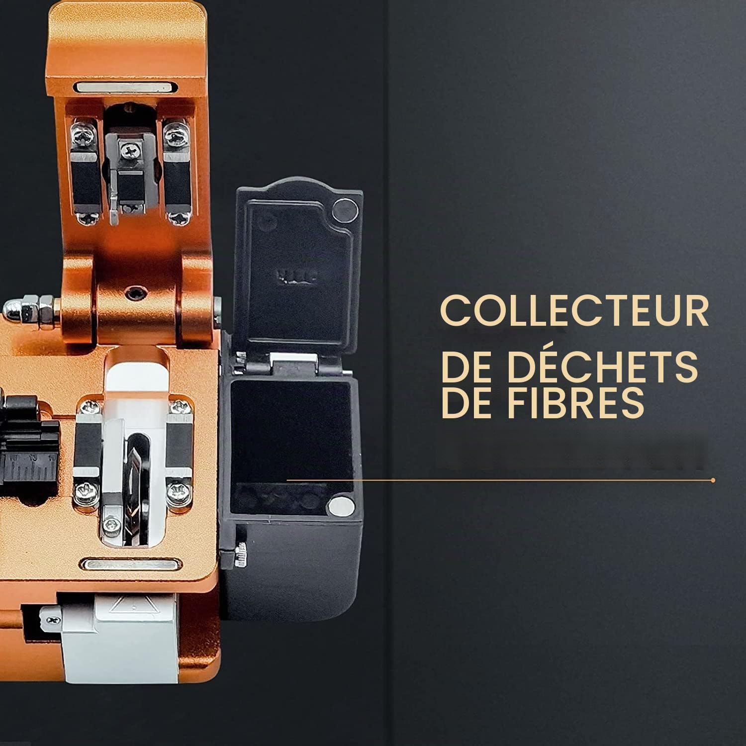 Signal fire Coupeur de fibre optique, coupeur de fibre optique de haute précision avec 16 points de coupe et 48000 fentes