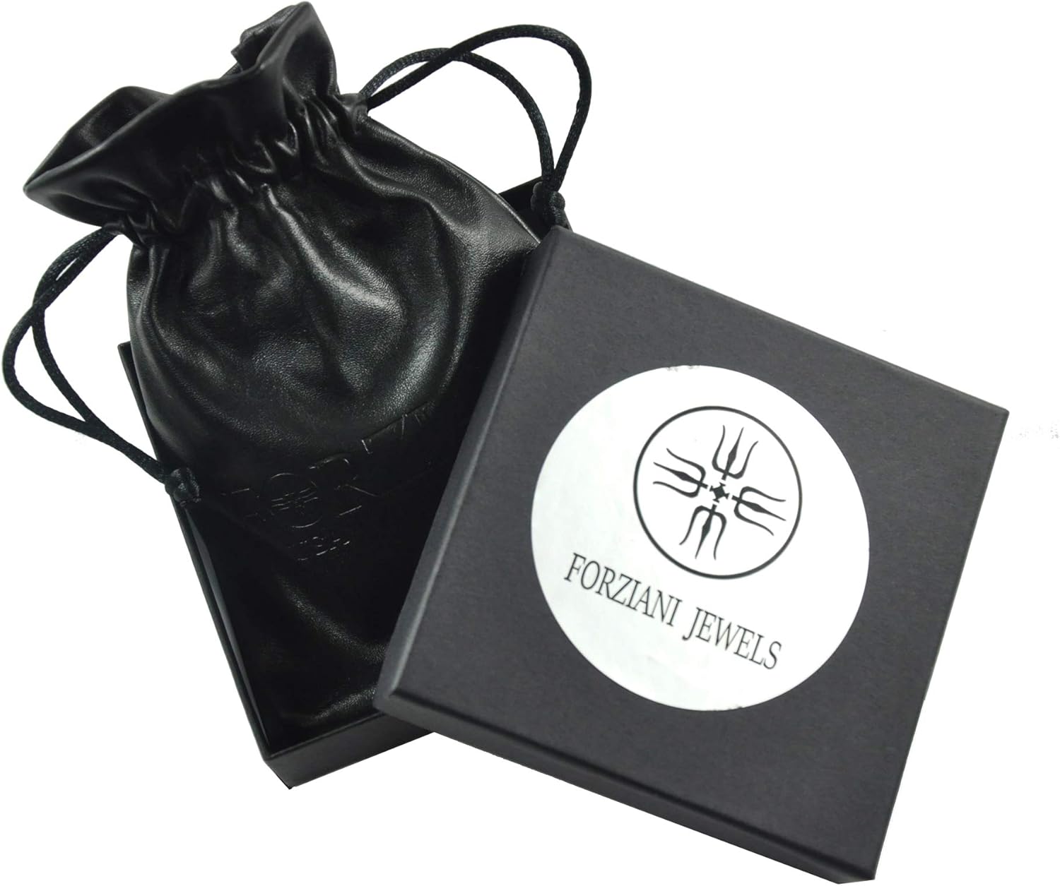 Forziani Black Leather Bracelet for Men - Premium Woven Italian Leather - Gold Plated Stainless Steel Clasp - Size Large - Gift Box Packaging Included - Image 7