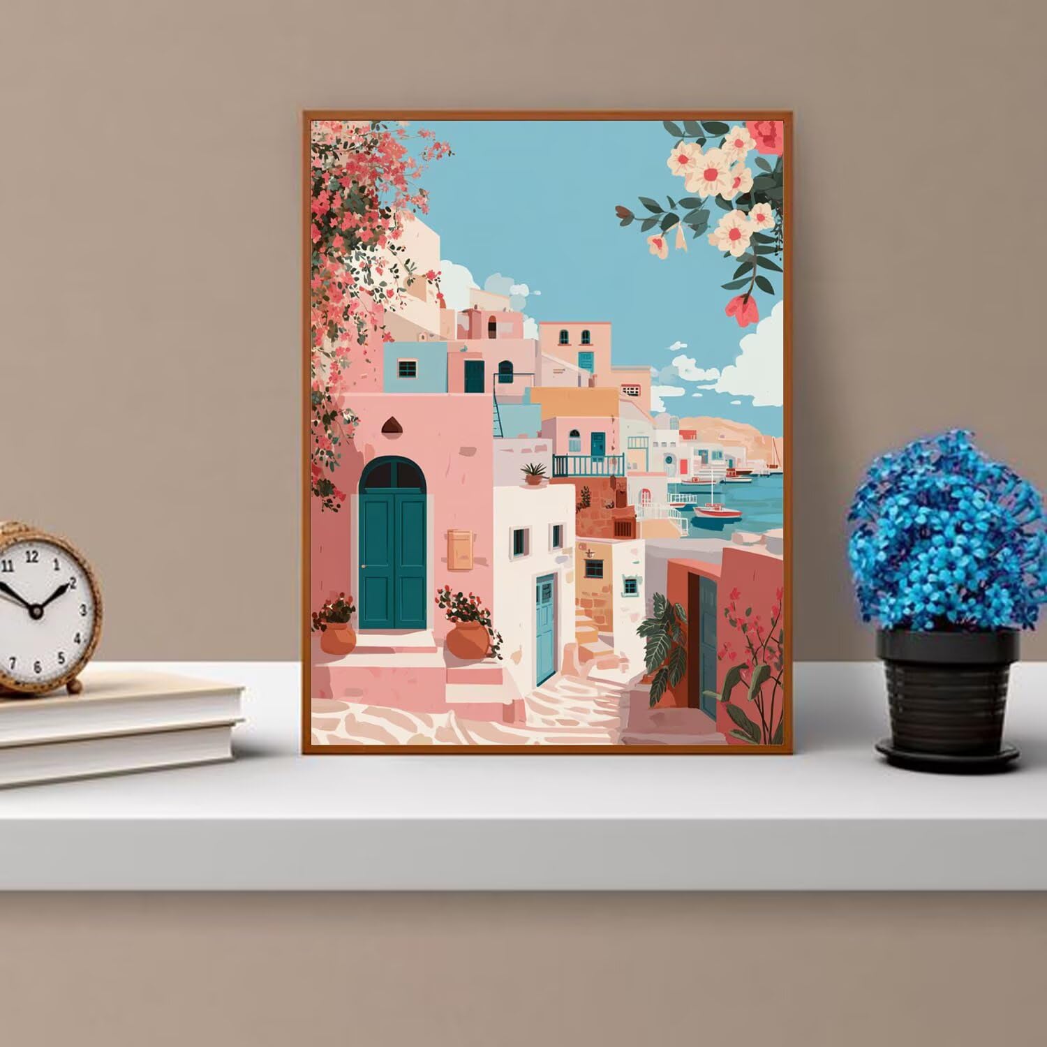 Dipingere con i Numeri Adulti La casa, Cartoni animati Dipingere con i Numeri Bambini DIY Kit, Set Premium con Pennelli, Decorazione Casa & Creativo Regalo, Attività di Tempo libero 70x95cm z-68