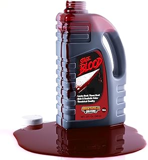 Spooktacular Creations 32 oz Fake Halloween Vampire Blood Bottle Fake Blood Stage Blood for Halloween Costume, Zombie, Vampire and Monster Makeup & Dress Up