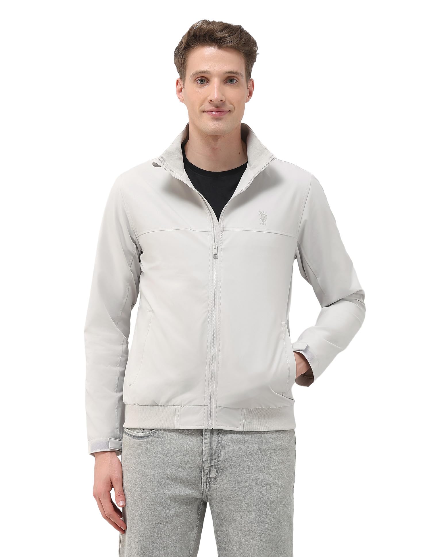 U.S.Polo Association Men's Regular Fit Solid Casual Jacket-image-19