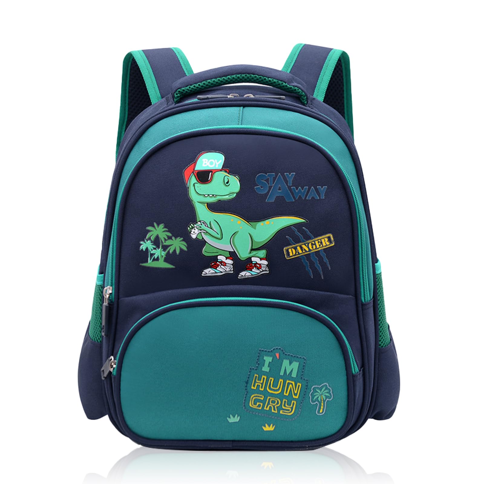 Auirshiky Mochila Niño, Mochila Dinosaurio Niño Resistente al Agua Mochila Escolar para Niños de 3-6 Años Mochila Infantil de Nombre para Escuela Viaje Mochila linda para niños