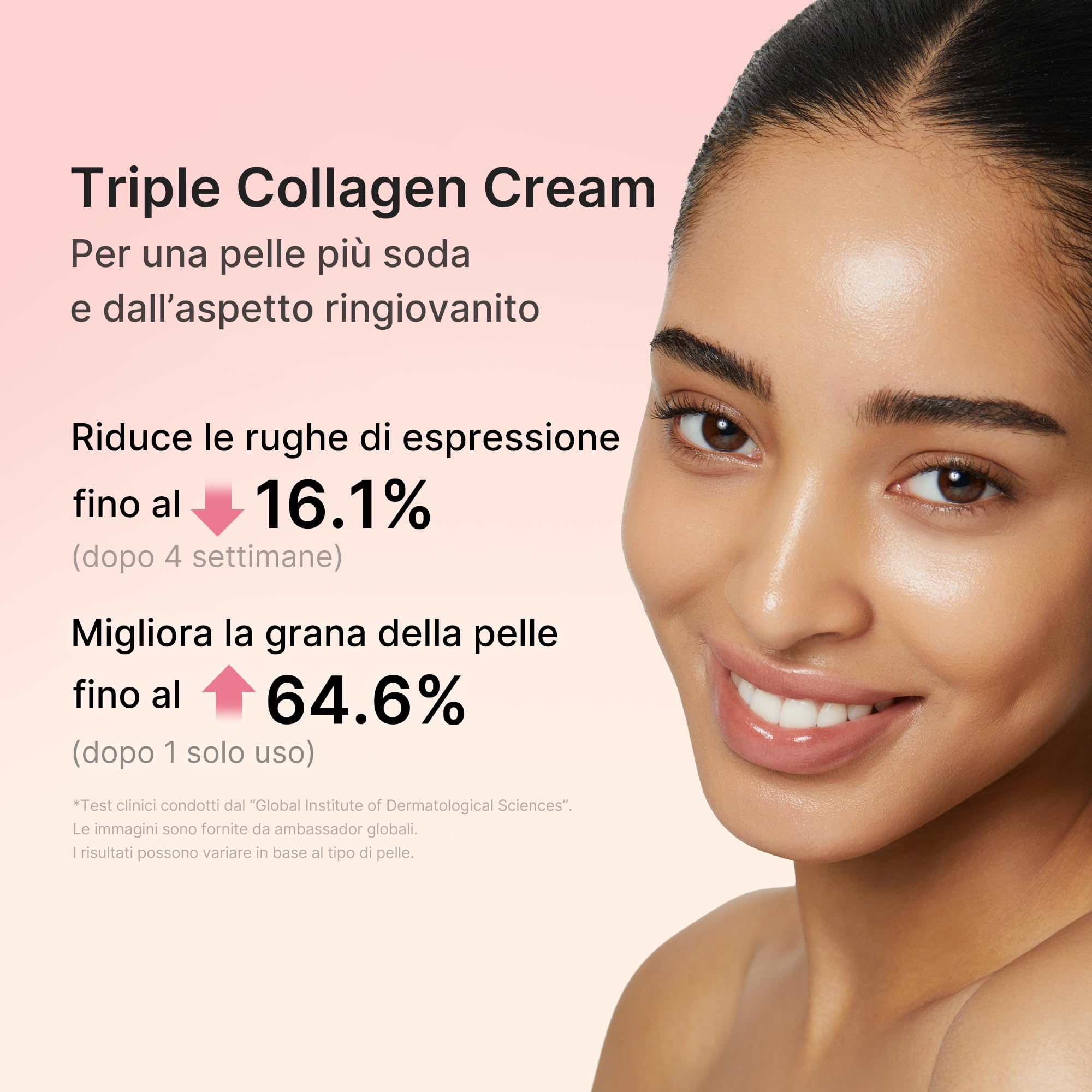medicube Triple Collagen Cream - Crema Viso Collagene contro i segni del tempo, Pelle Idratata per 24h, Effetto Rassodante e Idratante, con Acido Ialuronico - Skincare Coreana, 50 ml