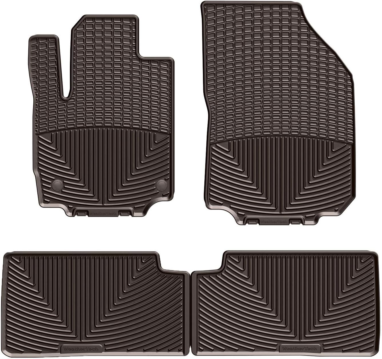 WeatherTech All-Weather Floor Mats for GMC Terrain 1st & 2nd Row (W472-W425), Black