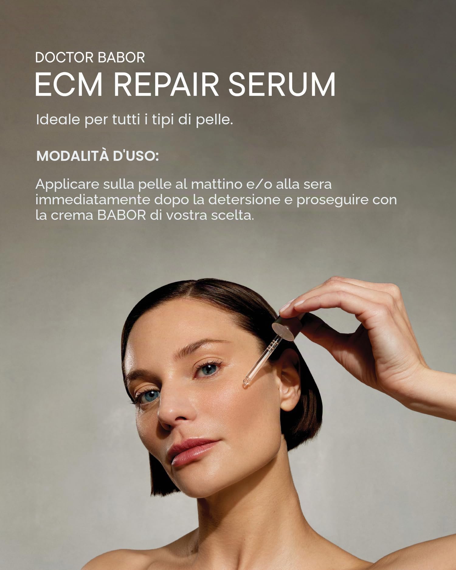 DOCTOR BABOR ECM Repair Serum | Trattamento viso Anti-età per una Pelle Compatta e Liscia | Rigenera e Trasforma la Pelle Con il 5% di ESTRATTO DI PIANTA BIOGEN | Vegan | 30ml