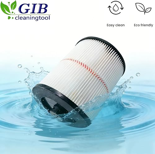 Miniatura 6 de GIB cleaningtool 17816 Filtro para aspiradora de taller Craftsman 9-17816 Filtro de cartucho de repuesto para filtro de aire de aspiradora Craftsman