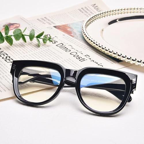 Miniatura 10 de VISOONE Lentes de bloqueo de luz azul a la moda cuadrados con antirreflejos para computadora mujeres y hombres
