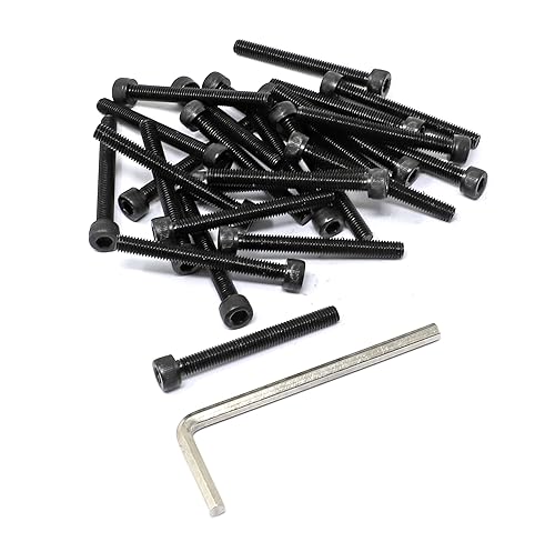 Miniatura 542 de iexcell 720 piezas de acero de aleación M4 x 6/8/10/12/16/20/25/30/35/40/45/50 de grado 12.9, tornillos de cabeza hexagonal, tornillos, arandelas