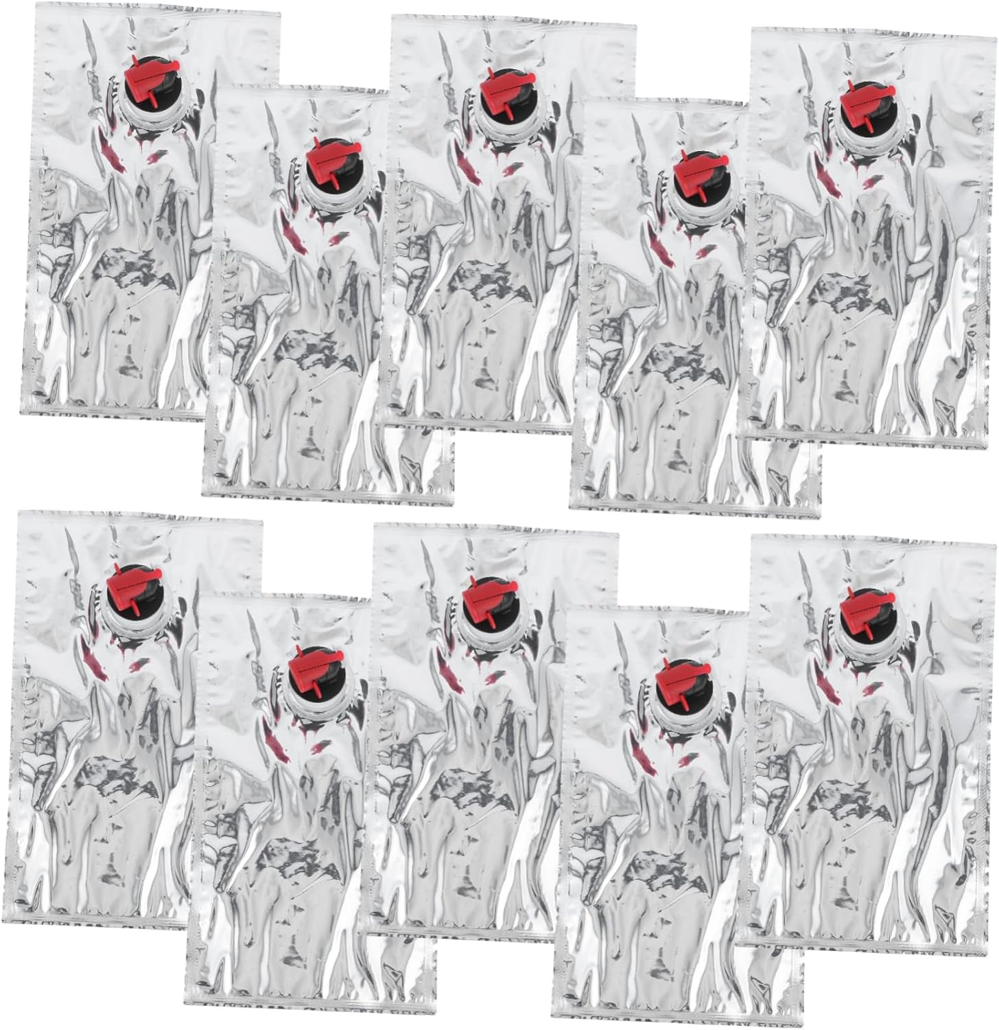 Alipis 10pcs Reusable Wine Purse Replacement Bags Refillable Wine Storage Bag Spout Portable Leakproof Design for Easy Transport Red Portable Packaging
