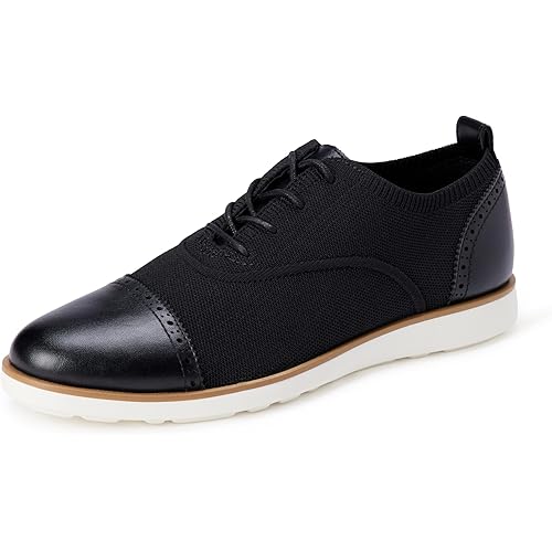 Amazon Essentials Men's Oxford Brogue Knit Dress