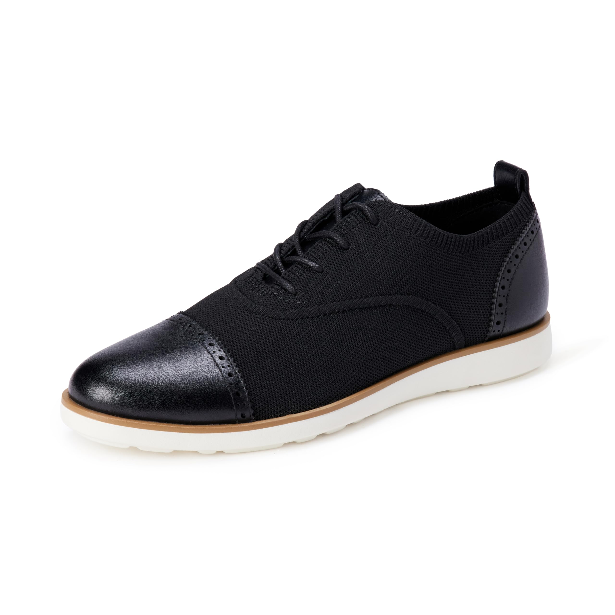 Amazon Essentials Herren Oxford-Brogue-Business-Sneaker, Strick-Obermaterial