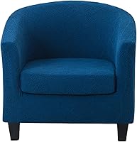 Vista 39 de CRFATOP Fundas para silla de club de 2 piezas, fundas para sillón de bañera, fundas de sillón con estampado suave y redondo para silla de sofá