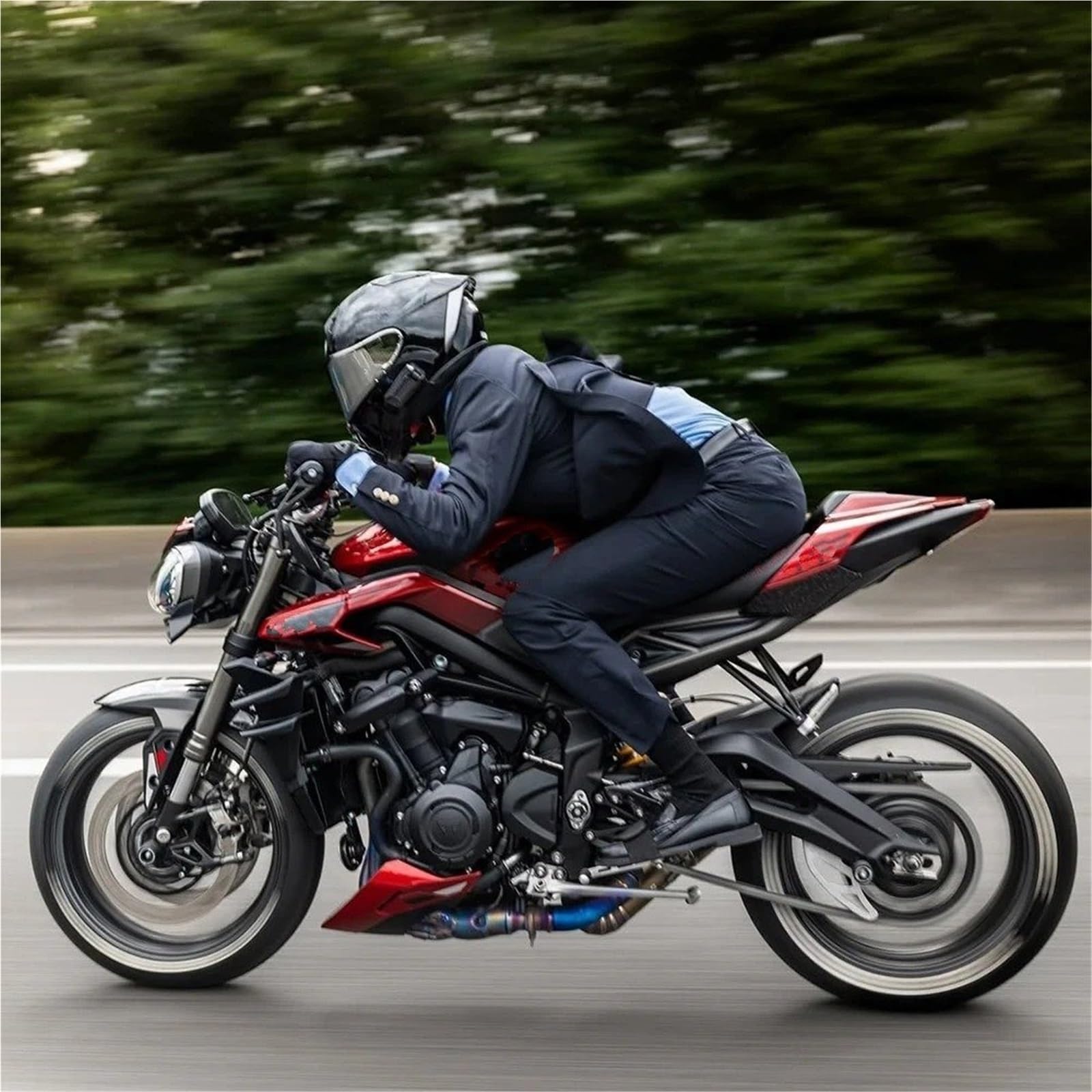 Motocicleta Carenado para Triumph Street Triple 765 2023 2024 2025 Alerón Lateral Frontal Flanco Inferior Delantero