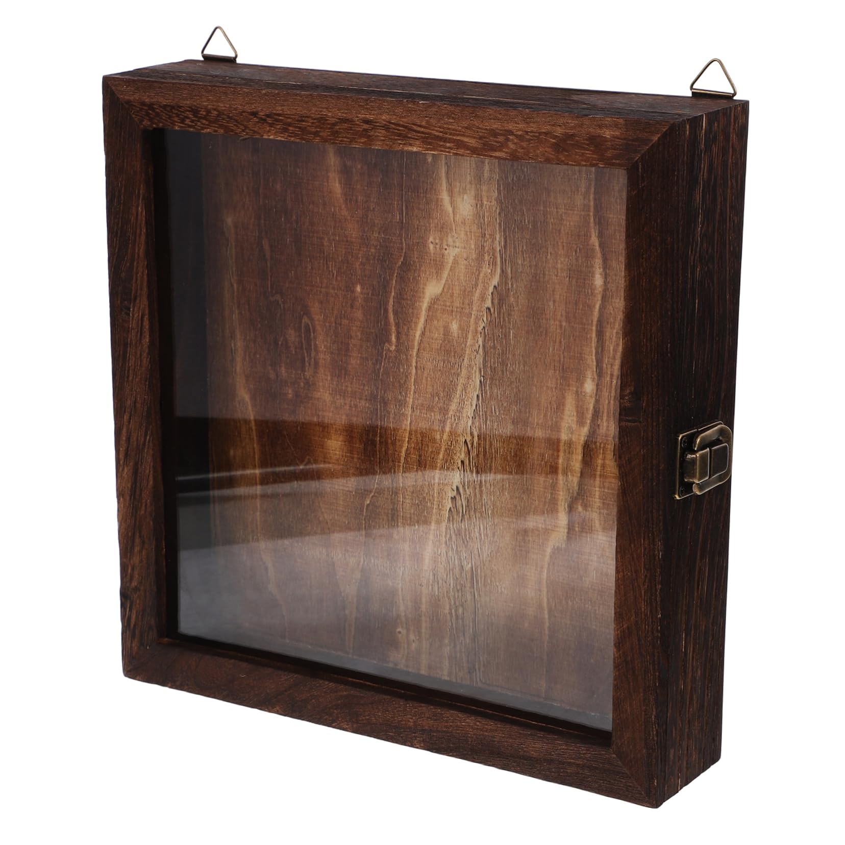 Retro Schmetterlingsvitrine mit Klarsichtdeckel aus Acryl Holz