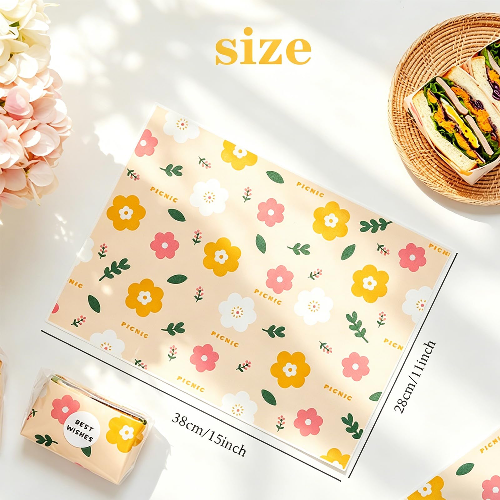Amazon.co.jp: Sunch Craft ワックスペーパーシート 100枚 15 x 11