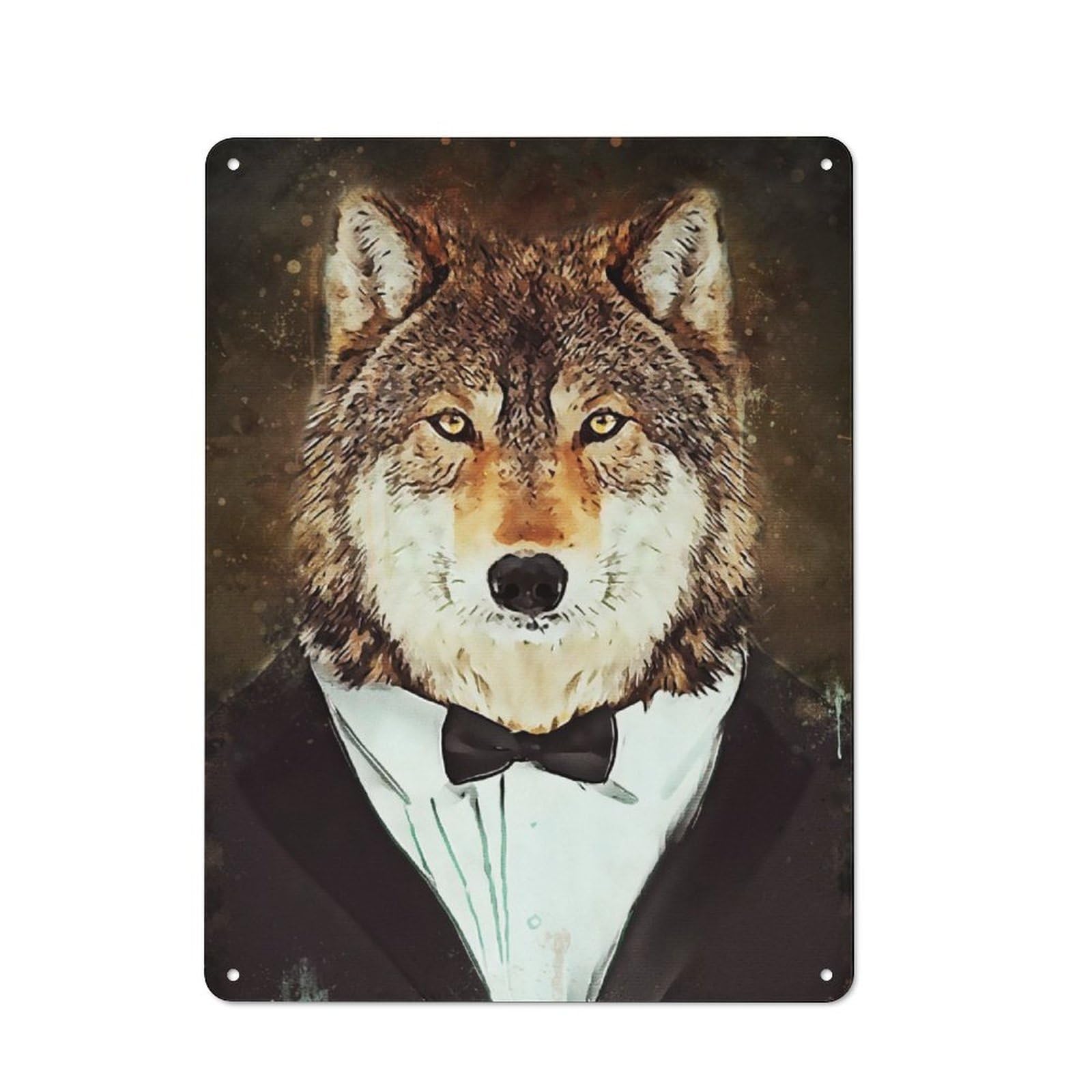 Junmoney Dog Fashion Metal Sign 40X30cm With For Home Bar Wall, Rustic Decor, For Collectors Decorating Home Bars And Entertaining Spaces