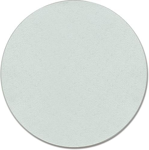 CounterArt TransparentTextured - Tabla de cortar redonda de vidrio templado de 0.16 pulgadas, fabricada en los Estados Unidos, placa de preparación