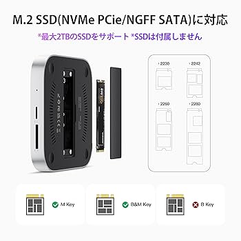 Mac Mini M4 ドッキングステーション SSD拡張　8TB 10ポート Amazon | 【アップグレード版・SSD拡張機能搭載】Stouchi Mac