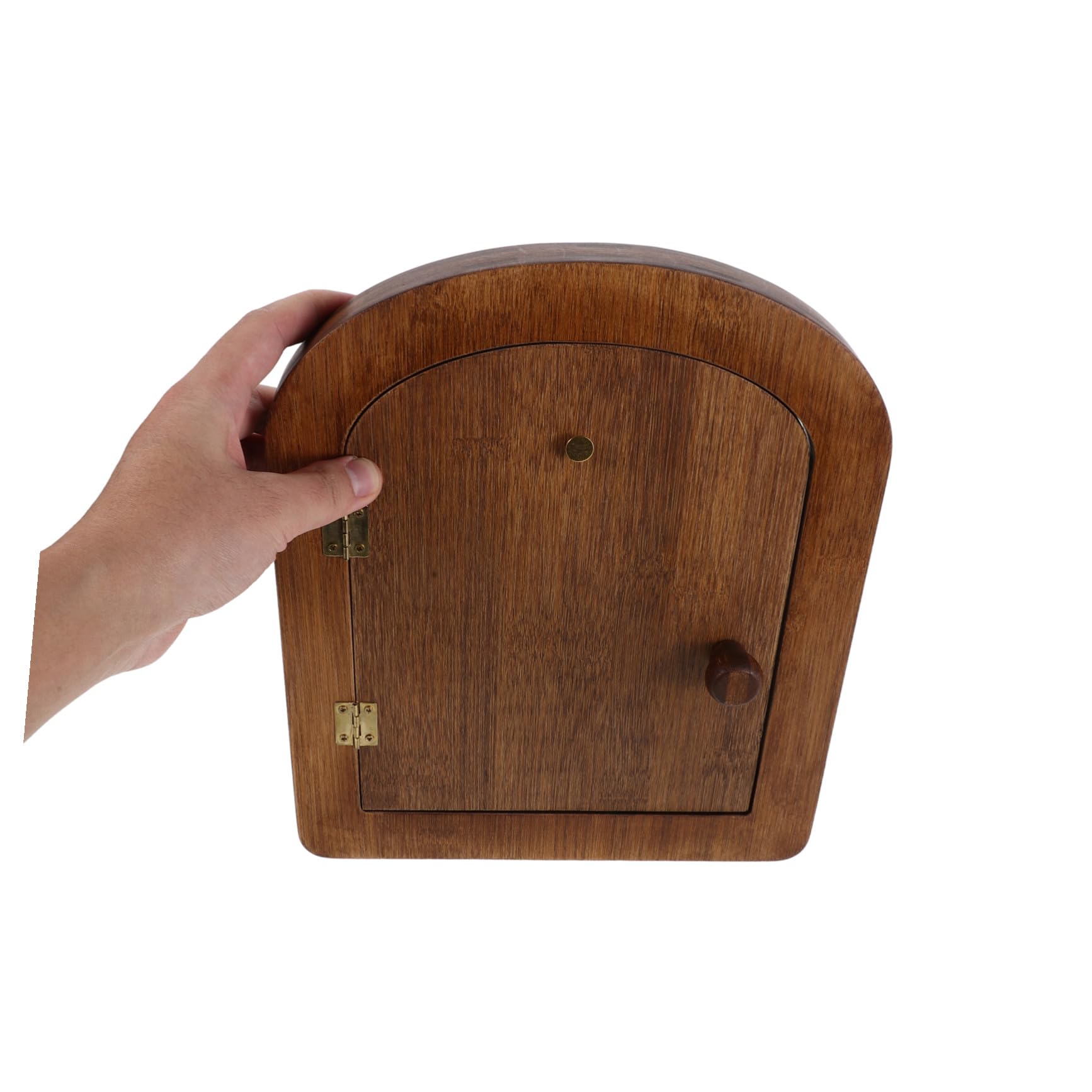 Holz Haustiertür mit Bogenform für Katzen und Hunde, Innenwand, 29x24 cm