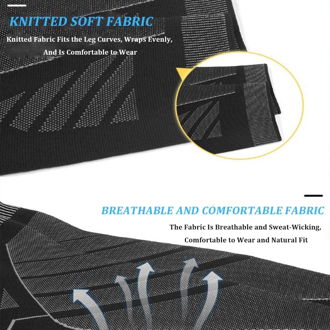 Full Leg Compression,Compression Knee Sleeves,V2 Long Knee Sleeve for Pain Relief, Knee Support for Running
