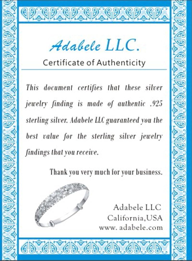 Miniatura 5 de Adabele Aretes de plata de ley auténtica, redondos, ovalados, con circonita cúbica, hipoalergénicos, sin níquel, para mujeres, niñas y adolescentes,