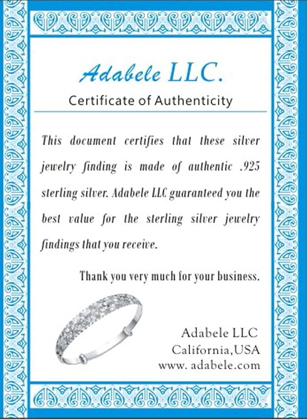 Adabele 4pcs Real 18K Yellow Gold Plated Sterling Silver October Birthstone Charm Drop Pendant 4mm Tiny Pink Tourmaline Cubic Zirconia Gemstone For DIY Craft Jewelry Making SXP3-10 by Adabele - Image 8
