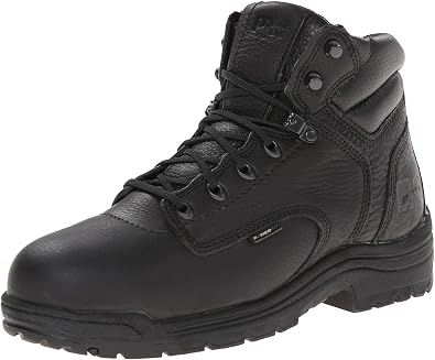Timberland PRO Mens TiTAN 6 Inch Alloy Safety Toe Industrial Work Boot, Black-2024 NEW, 12 M US