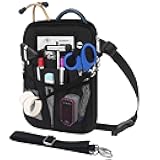 BOVKE Nurse Fanny Pack with Medical Gear Pockets, Tape Holder, Medical Bag Nurse Waist Pouch Organizer with Utility Storage for Stethoscopes, Bandage Scissors and Other Emergency Supplies, Black