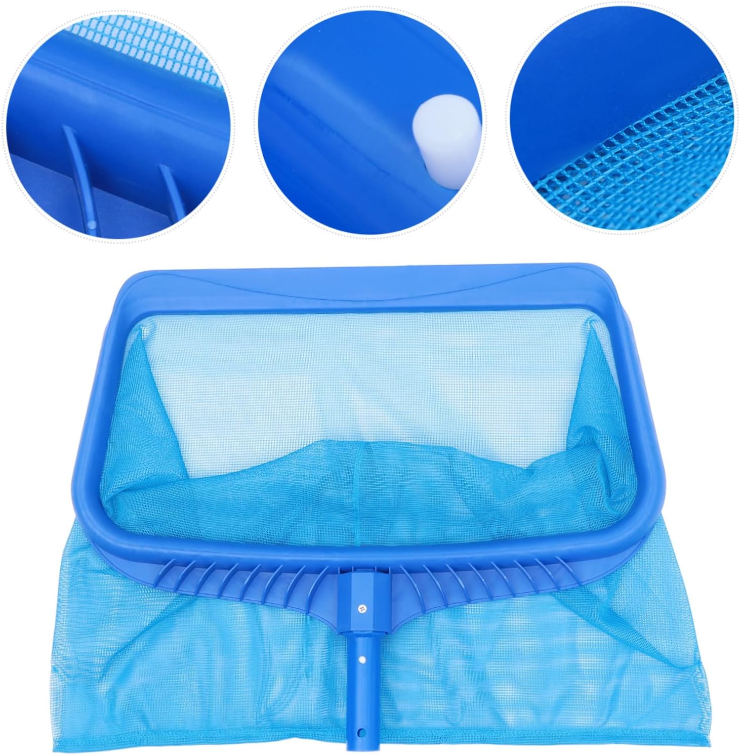 Toddmomy Pool Skimmer Net with Deep Fine Mesh Bag for Efficient Cleaning of Swimming Pools Ponds and Fountains Leaf Rake Tool for Removing Debris