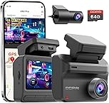 DDPAI Dash Cam Front and Rear 4K+1080P Dashcam for car, Included 64GB Card, Built-in 5G Wi-Fi 6 GPS, 3'' IPS Screen, 48H Parking Mode, Super Night Vision, ADAS, Loop Recording, Z50 Pro