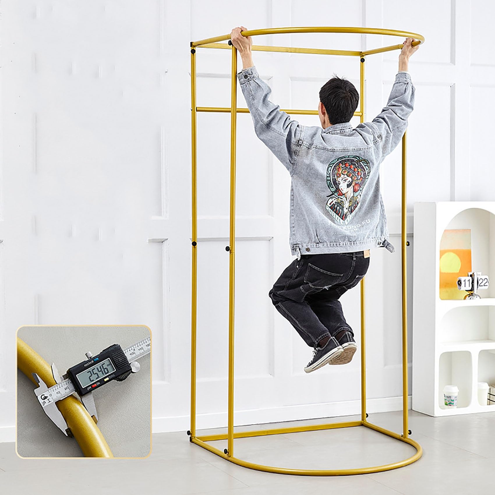 Freestanding Changing Room, Portable Mobile Changing Room Frame, U-shaped Temporary Privacy Room for Clothing Stores, Shopping Malls, Offices, Boutiques, 39.4*37.4*78.7in(Black)