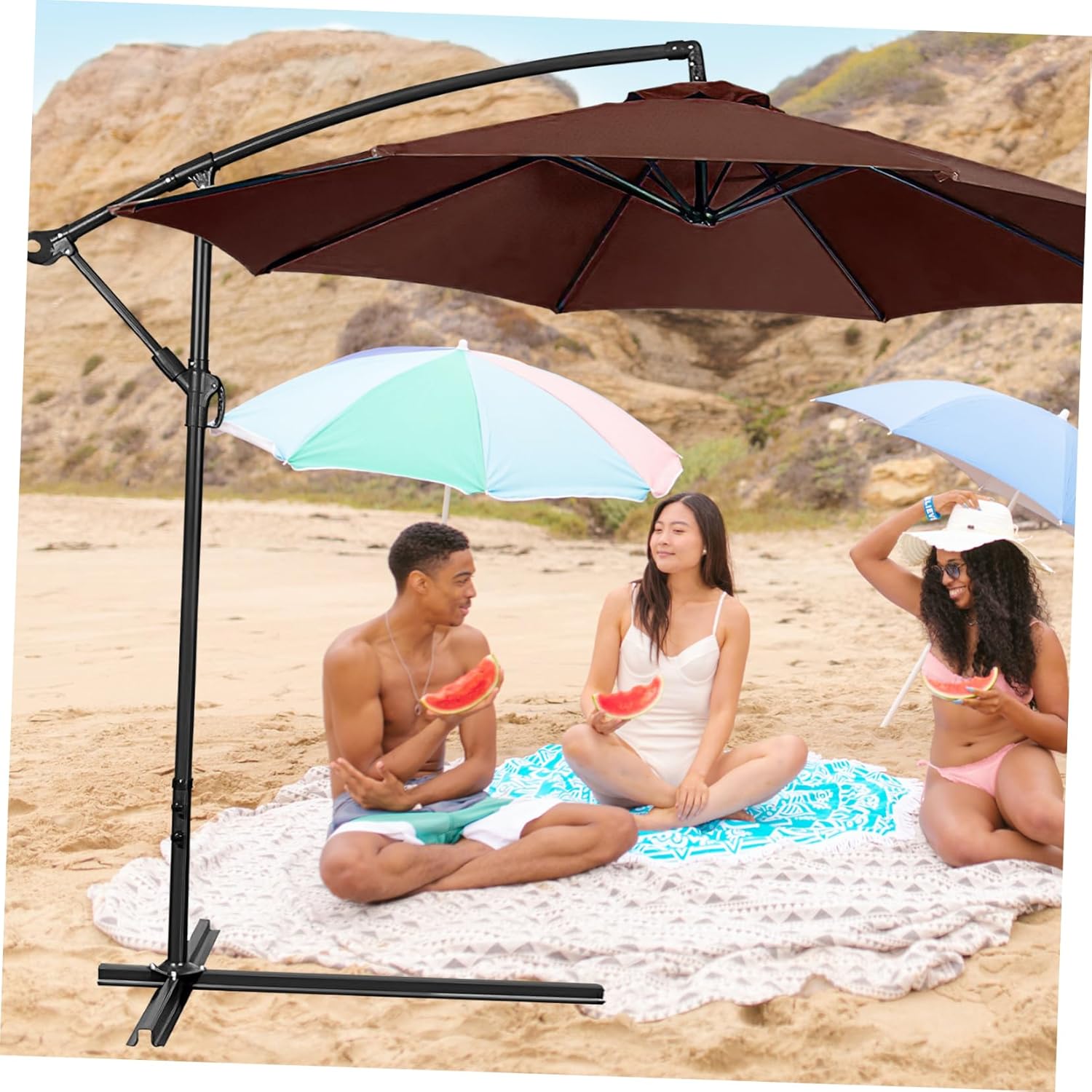 Patio Umbrella Replacement Canopy for Outdoor Use Uv and for Garden Deck and Backyard Spaces