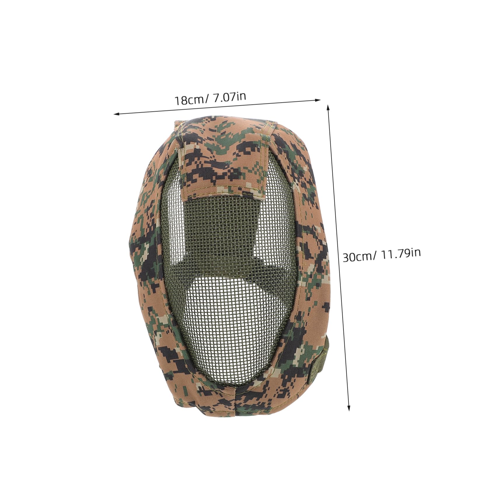 Abaodam Fencing Sport Face Mask Full Coverage Mesh Metal Safety Headgear Lightweight Breathable Replacement